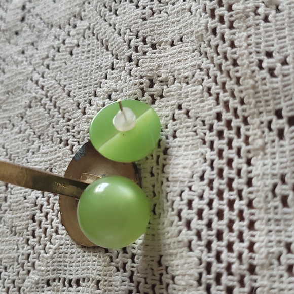 Lime bauble earrings - Picture 2 of 3